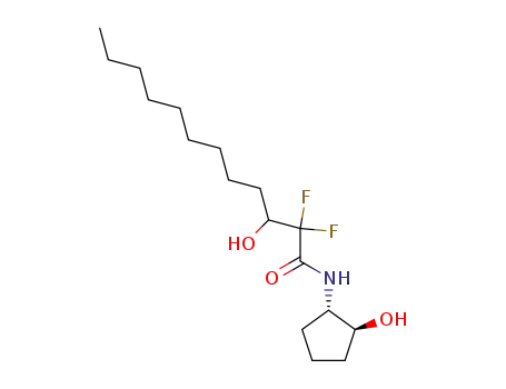 2,2-Difluoro-3-hydroxy-dodecanoic acid ((1S,2S)-2-hydroxy-cyclopentyl)-amide