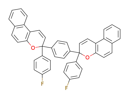 1,4-di-(3-p-fluorophenyl-[3H]-naphtho[2,1-b]pyran-3-yl)-benzene