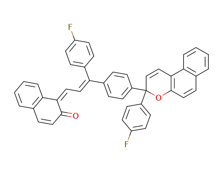 1-(3-(4-fluoro-phenyl)-3-{4-[3-(4-fluoro-phenyl)-3H-benzo[f]chromen-3-yl]-phenyl}-allylidene)-1H-naphthalen-2-one