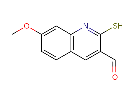 7-methoxy-3-formyl-2-mercaptoquinoline