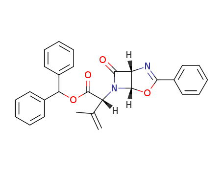 Diphenylmethyl (2R)-3-methyl-2-[(1R,5S)-7-oxo-3-phenyl-4-oxa-2,6- diazabicyclo[3.2.0]hept-2-en-6-yl]-3-butenoate