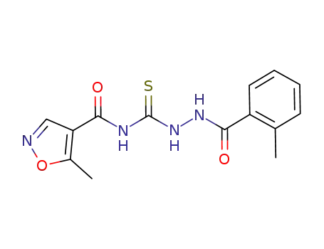 1-(5-methylisoxazoyl-4-carbonyl)-4-(2-methylphenyl)thiosemicarbazide