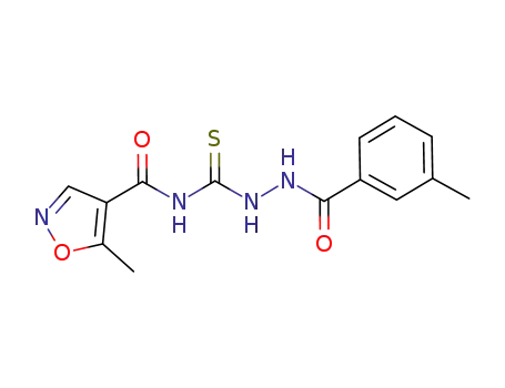 1-(5-methylisoxazoyl-4-carbonyl)-4-(3-methylphenyl)thiosemicarbazide