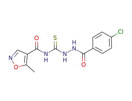 1-(5-methylisoxazoyl-4-carbonyl)-4-(4-chlorophenyl)thiosemicarbazide