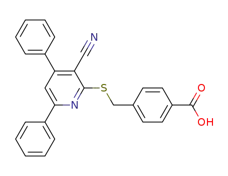 4-(3-cyano-4,6-diphenyl-pyridin-2-ylsulfanylmethyl)-benzoic acid