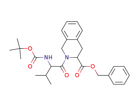 (R*)-2-[N-[(1,1-Dimethylethoxy)carbonyl]-L-valyl]-1,2,3,4-tetrahydro-3-isoquinolinecarboxylic acid, phenylmethyl ester