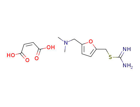 1-[[[5-[(Dimethylamino)methyl]-2-furanyl]methyl]thio]methanimidamide, maleate