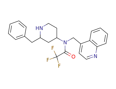 (2R*,4S*)-2-benzyl-N-(4-quinolylmethyl)-N-trifluoroacetyl-4-piperidinamine