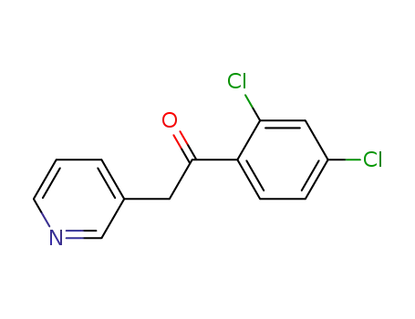 Molecular Structure of 83227-42-3 (Ethanone, 1-(2,4-dichlorophenyl)-2-(3-pyridinyl)-)