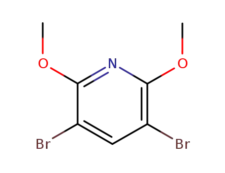 Molecular Structure of 16727-44-9 (3,5-Dibromo-2,6-dimethoxypyridine, 99%)