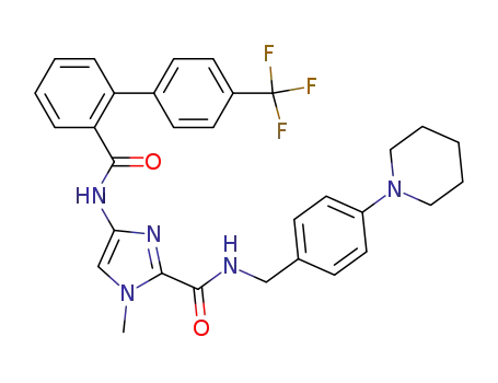 N-[4-(piperidino)-phenylmethyl]-4-(4'-trifluoromethyl-biphenyl-2-carbonylamino)-1-methyl-imidazol-2-carboxylic acid amide