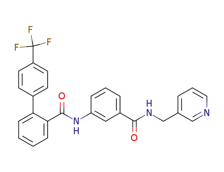 N-(pyridine-3-yl-methyl)-3-(4'-trifluoromethylbiphenyl-2-carbonylamino)-benzoic acid amide
