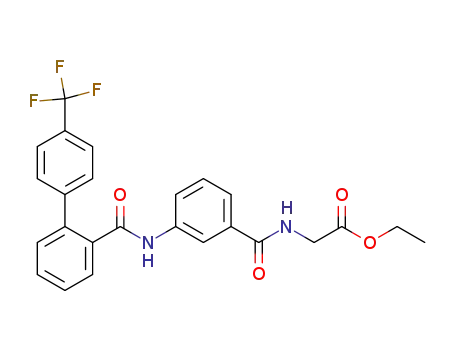 N-ethoxycarbonylmethyl-3-(4'-trifluoromethylbiphenyl-2-carbonylamino)-benzoic acid amide