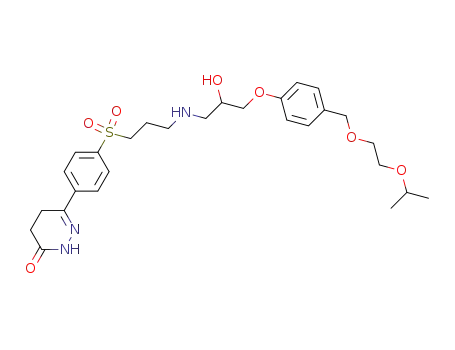 6-[4-[3-[3-(4-(2-Isopropoxyethoxymethyl)phenoxy)-2-hydroxypropylamino]propylsulphonyl]phenyl]-4,5-dihydro-3(2H)-pyridazinone
