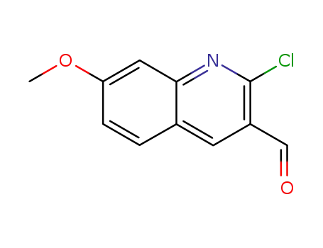 Molecular Structure of 68236-20-4 (2-CHLORO-7-METHOXY-QUINOLINE-3-CARBALDEHYDE)
