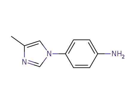 Molecular Structure of 102791-87-7 (4-(4-Methyl-1H-imidazol-1-yl)benzenamine)