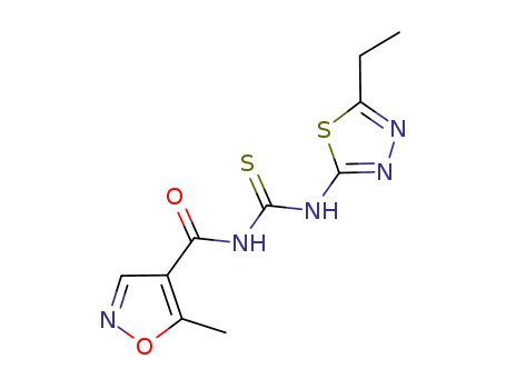 N-(5-ethyl-1,3,4-thiadiazole-2-yl)-N'-(5-methylisoxazoyl)thiourea