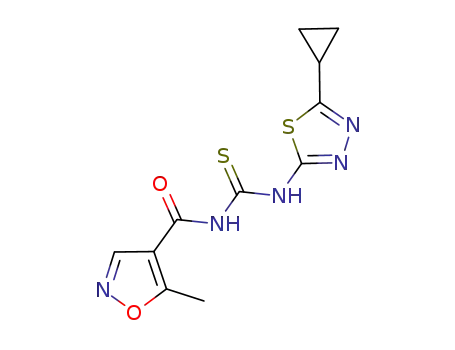 N-(5-cyclopropyl-1,3,4-thiadiazole-2-yl)-N'-(5-methylisoxazoyl)thiourea