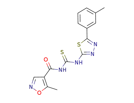 N-(5-m-tolyl-1,3,4-thiadiazole-2-yl)-N'-(5-methylisoxazoyl)thiourea