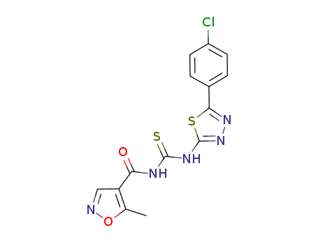 N-(5-(4-chlorophenyl)-1,3,4-thiadiazole-2-yl)-N'-(5-methylisoxazoyl)thiourea