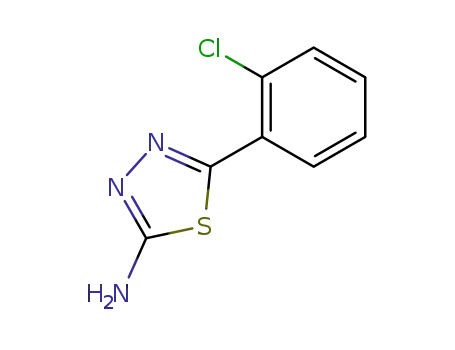 Molecular Structure of 828-81-9 (2-AMINO-5-(2-CHLOROPHENYL)-1,3,4-THIADIAZOLE)