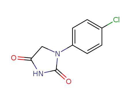 Molecular Structure of 32549-33-0 (1-(4-CHLORO-PHENYL)-IMIDAZOLIDINE-2,4-DIONE)