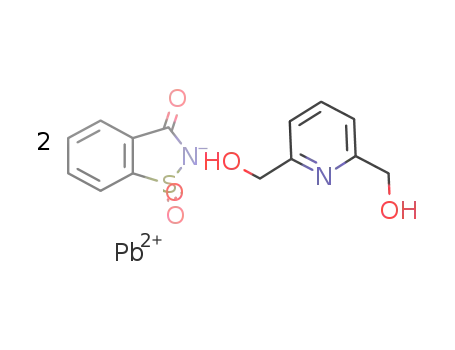 [Pb(saccharine)2(pyridine-2,6-dimethanol)]