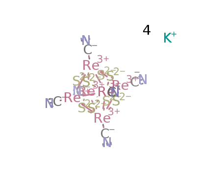 4K(1+)*[Re6S8(CN)6](4-)=K4[Re6S8(CN)6]