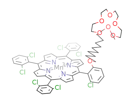 Mn[5-[2-chloro-6-[9-(18-crown-6)nonyloxy]phenyl]-10,15,20-tri-(2,6-dichlorophenyl) porphyrin](1+)