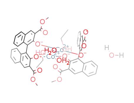 [Co(EtOH)(H2O)(2,2'-dihydroxy-3,3'-di(carboxymethyl)-1,1'-binaphthyl(-2H))]2*H2O