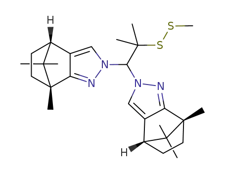 2-[bis(4,5,6,7-tetrahydro-7,8,8-trimethyl-4,7-methano-2-indazolyl)methyl](1-methyl-1-sulfanylethyl)methane