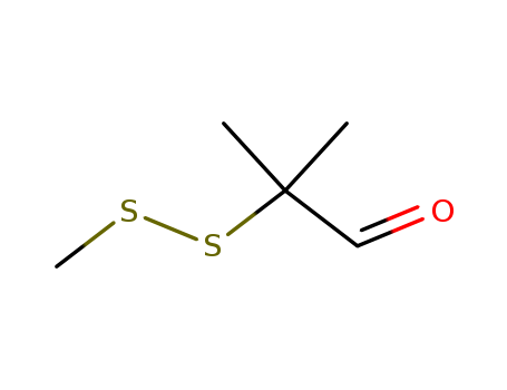 2-methyl-2-(methyldisulfanyl)propanal