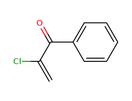 Molecular Structure of 19233-44-4 (2-Propen-1-one, 2-chloro-1-phenyl- (9CI))