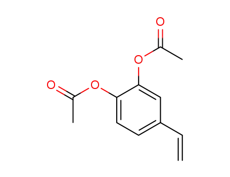 Molecular Structure of 57142-64-0 (1,2-Benzenediol, 4-ethenyl-, diacetate)