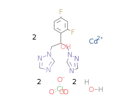 diaqua-bis(2-(2,4-difluorophenyl)-1,3-bis(1,2,4-triazol-1-yl)-propan-2-ol)Cd(II) perchlorate