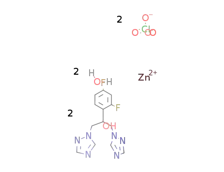 diaqua-bis(2-(2,4-difluorophenyl)-1,3-bis(1,2,4-triazol-1-yl)-propan-2-ol)Zn(II) perchlorate