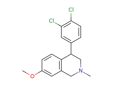 (-)-4-(3,4-dichlorophenyl)-7-methoxy-2-methyl-1,2,3,4-tetrahydroisoquinoline