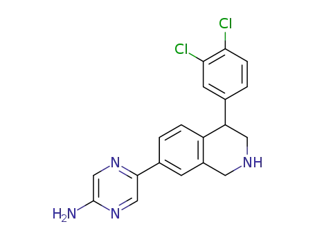 5-(4-(3,4-dichlorophenyl)-1,2,3,4-tetrahydroisoquinolin-7-yl)pyrazin-2-amine