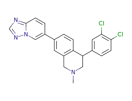 7-([1,2,4]triazolo[1,5-α]pyridin-6-yl)-4-(3,4-dichlorophenyl)-2-methyl-1,2,3,4-tetrahydroisoquinoline