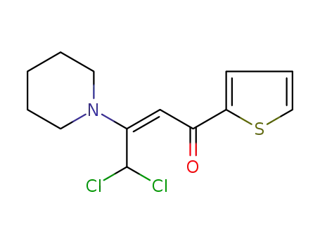 4,4-dichloro-3-piperidino-1-(thien-2-yl)-2-buten-1-one