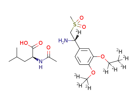 (S)-1-(3-(ethoxy-d5)-4-(methoxy-d3)phenyl)-1-d-2-(methylsulfonyl)ethanamine N-acetyl-leucine salt