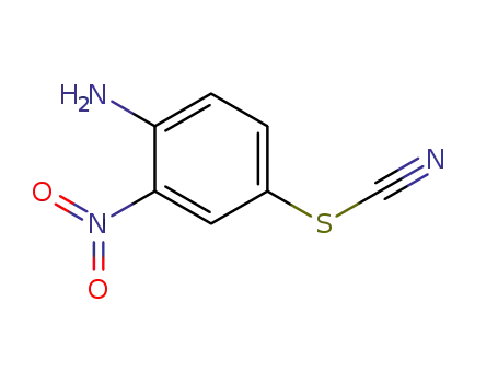 Molecular Structure of 54029-45-7 (2-Nitro-4-thiocyanatoaniline)
