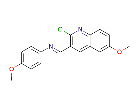 N-((E)-(2-chloro-6-methoxyquinolin-3-yl)methylidene)-4-methoxyaniline