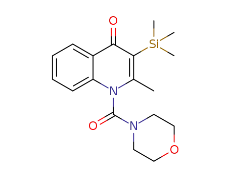 2-methyl-1-(morpholine-4-carbonyl)-3-(trimethylsilyl)quinolin-4(1H)-one
