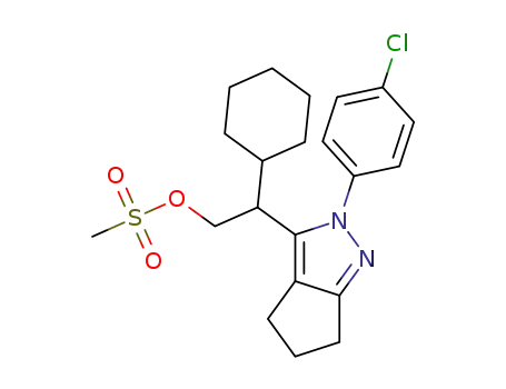 methanesulfonic acid 2-[2-(4-chloro-phenyl)-2,4,5,6-tetrahydro-cyclopentapyrazol-3-yl]-2-cyclohexyl-ethyl ester