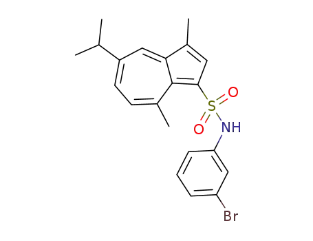 N-(3-bromophenyl)-3,8-dimethyl-5-isopropyl-1-azulene sulfonamide