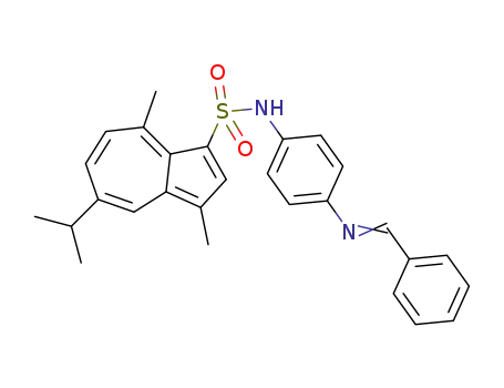 N-[4-(benzylideneamino)phenyl]-5-isopropyl-3,8-dimethylazulene-1-sulfonamide