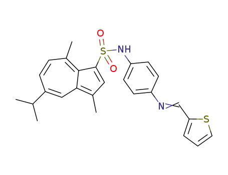 N-[4-(2-thienylmethyleneamino)phenyl]-5-isopropyl-3,8-dimethylazulene-1-sulfonamide