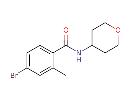 4-bromo-2-methyl-N-(tetrahydropyran-4-yl)benzamide