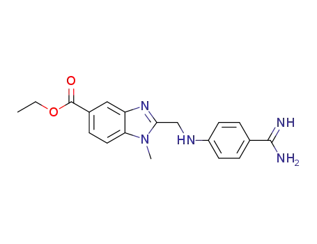 ethyl 2-{[(4-{carbamimidoyl}phenyl)amino]methyl}-1-methyl-1H-benzimidazol-5-carboxylate